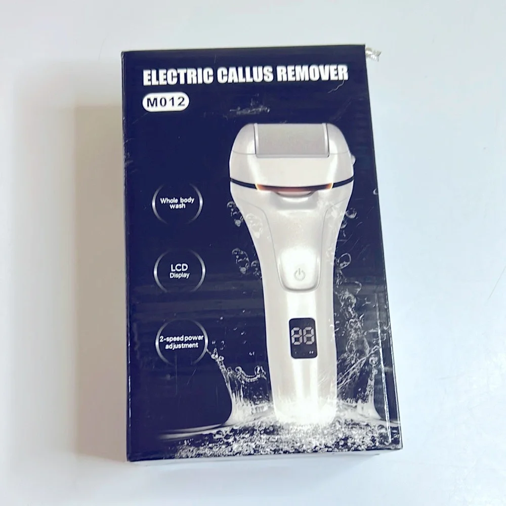 White Rechargeable Cordless Callus Remover Large Kit